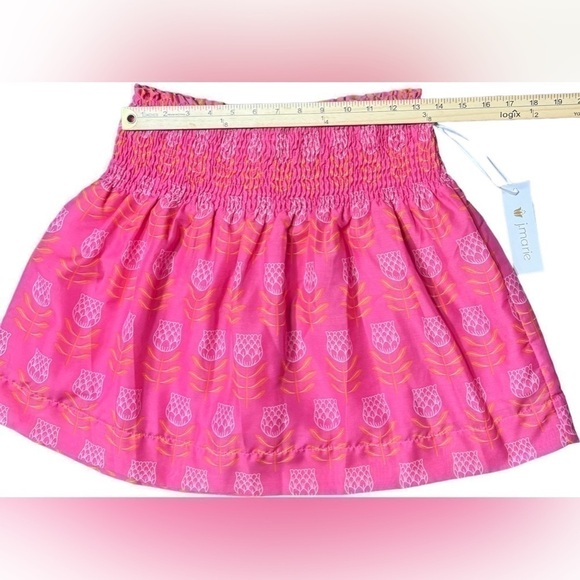 J. MARIE Women's Maeve Skort Medium Pink, Orange, & White Novelty Flower Print - Picture 14 of 16